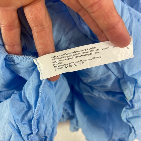 ELOQUII Light Blue Eyelet Easy Dress Size 14 - Picture 12 of 13